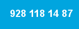 928 118 14 87 928 118 14 87